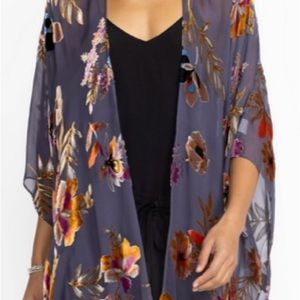 JOHNNY WAS burnout shawl O/S NWT